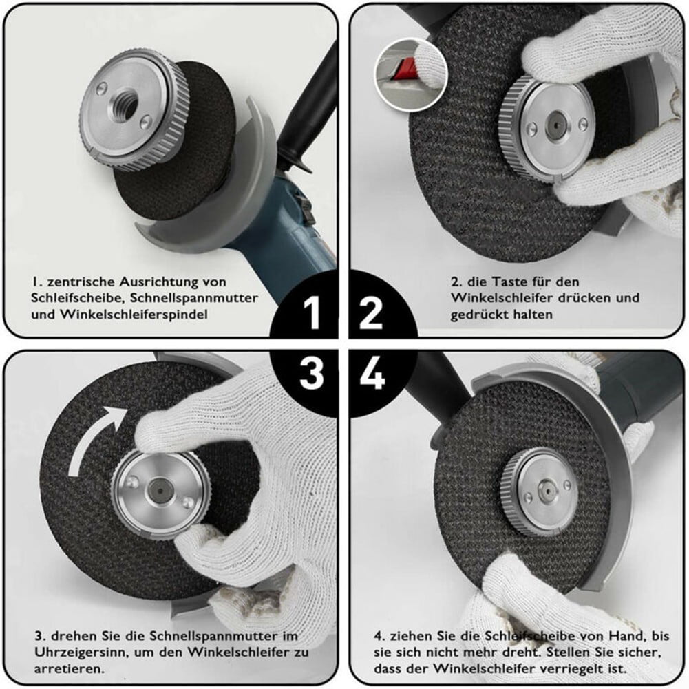 Bosch Professional Professional Quickly Release Nut M14 Screw For Bosch Metabo Angle Grinder 3 PCS 