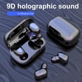thumbnail image 2 of Auriculares Bluetooth 5.0 TWS 9D Shock Sonido holográfico Mini Auriculares deportivos inalámbricos, 2 of 9