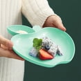 thumbnail image 4 of FeiFu Compartment Serving Set,Dishware with Dipping Bowls for Dumplings, Sushi, Tapas Parties, Plastic Serving Platter Set Dumpling Plate with Dipping Saucer Green, 4 of 5