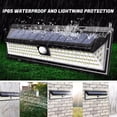 thumbnail image 6 of Solar Wall Light, Outdoor Motion Light 118LED 3 Lighting Modes Light Sensor Motion Security Lights Induction Waterproof Wireless Lights for Patio Yard Deck Garage Fence Pool, 6 of 9
