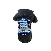 Pet Life ® LED Lighting 'Magical Hat' Hooded Dog Costume Sweater w/ Included Batteries