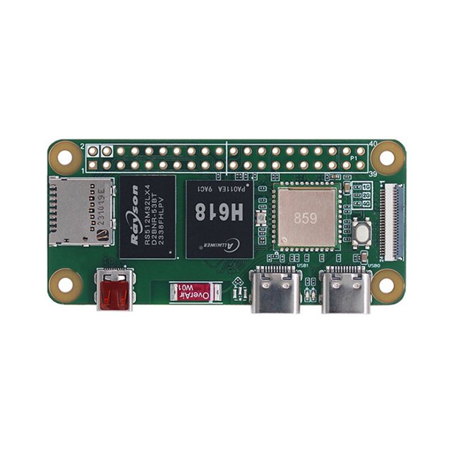 Placa Base para Desarrollo WalnutPi ZeroW Allwinner H618 2,4 G/5 G WiFi Bluetooth 5.0 4K con Antena 1 G