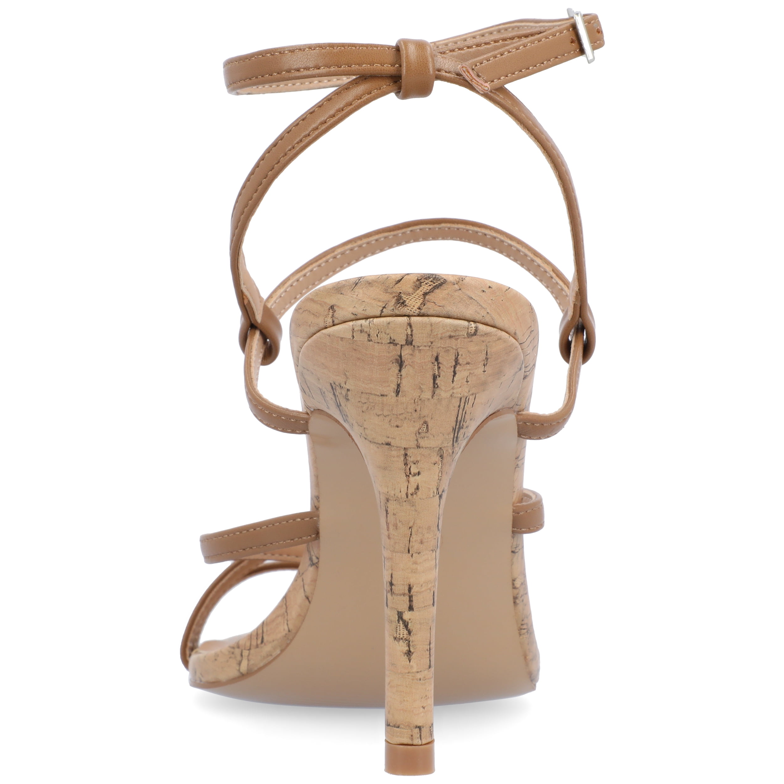 Journee Womens Fylissa Multi Strap Stiletto Open Toe Sandals