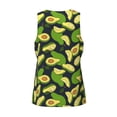 thumbnail image 5 of Fotbe Fresh Avocado Pattern Men's Quick Dry Workout Tank Top Gym Muscle Tee Fitness Bodybuilding Sleeveless T Shirt Breathable Workout Shirt-4X-Large, 5 of 9