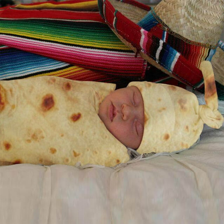 Burrito fashion swaddle blanket