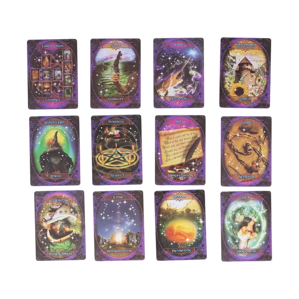 Cartas de adivinación Jadeshay Tarot de Papel Juego de mesa 10,5 x 7,8 cm