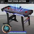 thumbnail image 3 of RayChee 53-Inch Air Hockey Table with LED Lights - Ultimate Air Hockey Experience for Home Game Rooms-Black, 3 of 8