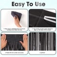 thumbnail image 4 of 3 Packs Black Foil Fringe Curtain, Black Glitter Metallic Tinsel Backdrop for Birthday, Wedding, Baby Shower, Bachelorette, 70s 80s 90s Theme Disco Party, Iridescent Party Decorations Supplies, 4 of 7
