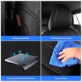 thumbnail image 6 of Coverdream Custom Fit Car Seat Covers Faux Leather Full Set Water Resistant Airbag Compatible for 2019-2025 Toyota RAV4 Hybrid SE XSE Prime PHEV SUV, 6 of 8