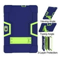 thumbnail image 4 of Mignova for Vankyo matrixpad s30 10 Inch Case,Hybrid Heavy Duty Shockproof Rugged Protective Case with Stand for Vankyo MatrixPad S30 10 Inch+Tempered Glass Screen Protector (Navy/Green, 1 Pack), 4 of 7