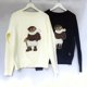 thumbnail image 2 of Suéter de mujer con oso bordado, jersey de punto Ralph, chaqueta informal de alta gama, a la moda, otoño/invierno 2024, 2 of 4