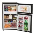 thumbnail image 3 of Arctic King 3.2 Cu Ft Two Door Mini Fridge with Freezer, Stainless Steel Look, E-star, 3 of 5