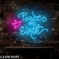 thumbnail image 3 of Glowneon Peace On Earth Neon Sign, Christmas Led Sign, Merry Xmas Art, 3 of 5