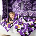 thumbnail image 3 of Manfei Rustic Camouflage Twin Comforter Sets, Mid Century Camo Bedding Set, Lavender, Black Reversible, 2pcs, 1 Comforter and 1 Pillowcase, 3 of 7