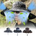 thumbnail image 1 of Precios Reducidos, Sombrero de trabajo con ventilador doble de camuflaje de verano con carga USB y sombrilla para exteriores Akmoler, 1 of 7
