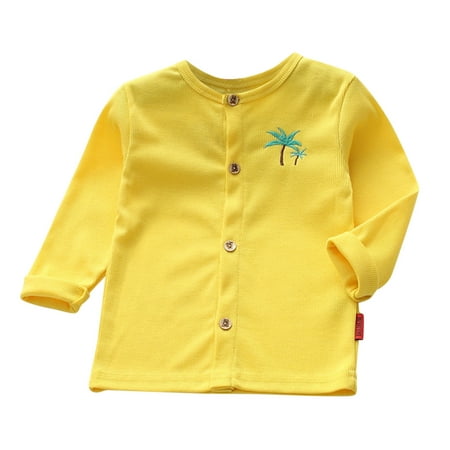 

koaiezne Child Toddler Kids Baby Boys Girls Long Sleeve Cartoon Embroidery Knitted Sweater Cardigan Coat Jacket Outer Outfits Clothes Kids Dress Coat Boys Light Weight Coat