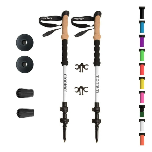 Bastones de trekking Montem de aluminio 7075 de espuma EVA ultrarresistentes