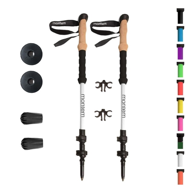Bastones de trekking Montem de aluminio 7075 de espuma EVA ultrarresistentes