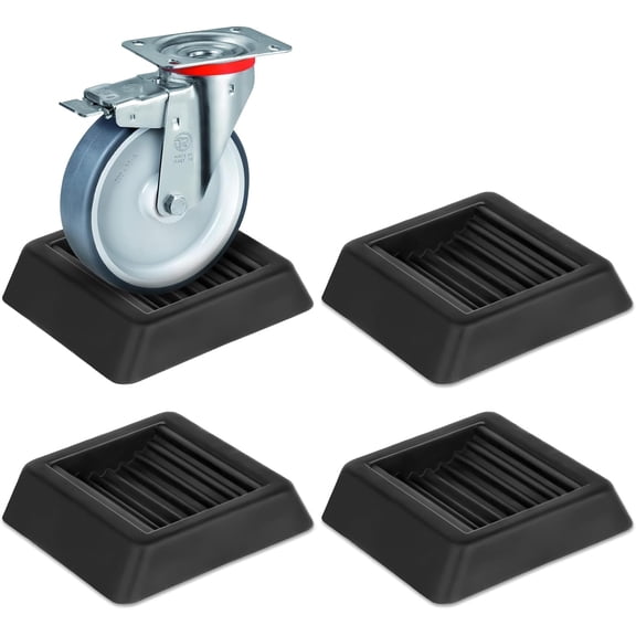 4 Pack Furniture Pads Wheel Stopper Silicone Caster Cups Fits 1 4 Inch Wheels Non Slip Bed Stoppers Prevent Sliding