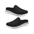 thumbnail image 2 of 1 Paire de Sandales pour Femmes Style Décontracté Portable en Maille Respirante Design Simple Noir Blanc Taille 45, 2 of 9