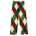 thumbnail image 6 of Lorytime Christmas Pjs Set for Women Plaid Long Sleeved Collared Tops Elastic Waist Pants Cozy Sleepwear, 6 of 7