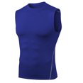 thumbnail image 2 of HaoXianJian Solid Color Men's Workout Tank Tops Athletic Tops Crew- Neck Going Out Tops Running Bodybuilding T-Shirt Muscle Shirts for Gym Summer Workout Slim Fis Undershirt, 2 of 4