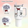 thumbnail image 4 of 40oz Super Chef Tumbler with Handle and Straw, Insulated Stainless Steel Cup, Travel Coffee Mug Water Bottle, Chefs Birthday Gifts for Gifts for Women Men, 4 of 6
