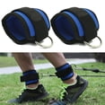 thumbnail image 2 of Correas de tobillo para culturismo, correa de muñeca ajustable con anillo en D para fitness con trenzas duraderas para abdominales, piernas y botones, ejercicios con pesas para hombres y, 2 of 5