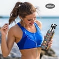 thumbnail image 5 of Yayeee 33oz Insulated Water Bottle Double Wall Stainless Steel with Flip Straw Lid, Orange Geometric, 5 of 7