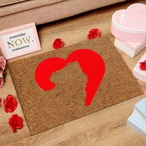 Steadline Valentine's Day Doormat Anti-slip Entrance Mat Foyer Bedroom Living Room Decor Holiday Atmosphere Enhancement Creative Item Christmas Home Practical Gift Dirt Resistant Absorbent Foot Mat