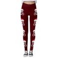 thumbnail image 4 of MKLEKYY Leggings para mujer, leggings con estampado navideño festivo para mujer, pantalones de yoga de cintura alta, mallas deportivas cómodas para fitness y entrenamiento, 4 of 4