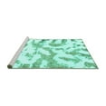 thumbnail image 2 of Ahgly Company Machine Washable Indoor Rectangle Abstract Turquoise Blue Modern Area Rugs, 5' x 8', 2 of 4