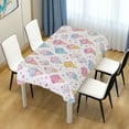 thumbnail image 4 of Yayeee Tablecloths 54" x 54" Rectangle Wrinkle Resistant Party Table Cover, Colorful Ice Cream Pattern, 4 of 8