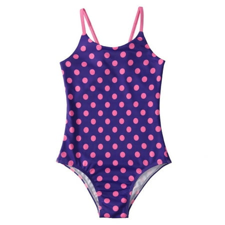 

2-8T Toddle and Little Girls Beach Sport 1-Piece Swimsuit UPF 50+ Sun Protection