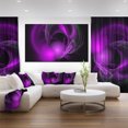 thumbnail image 2 of Designart - Nébuleuse Galactique Fractale Violette - Impression sur Toile Abstraite Surdimensionnée, 2 of 2