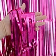 thumbnail image 2 of KIRIKOU Pack of 3 Rose Red Foil Fringe Curtains Backdrop Party Decoration, 3.2ft x 6.5ft Metallic Tinsel Curtain Photo Backdrop for Birthday Bachelorette Party Bridal Baby Shower Decorations, 2 of 4