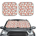 thumbnail image 2 of Haiem Strawberries Car Windshield Sun Shade (2 Pieces) Foldable Windshield Sun Shade Car Accessories for Truck SUV Pickup-Medium, 2 of 7