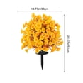 thumbnail image 3 of Artificial Morning Glory Stake, 20 Inch Anti Trap Disc Flower for Outdoor, Realistic Simulation Plant for Courtyard Scenery, Weather Resistant Ground Planting for Garden and Patio, 3 of 6