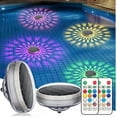 thumbnail image 1 of shyuyusa New Solar Floating Water Light Dynamic Color Changing 3-Mode Remote Control Pool Lamp for Courtyard Pond Garden, 1 of 9