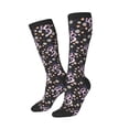 thumbnail image 2 of Fotbe Snake And Floral1 print Women's Men's Novelty Crew Socks Cotton Socks Knee High Socks for Walking,Running,Nurses,Pregnancy, 2 of 8