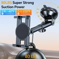 thumbnail image 4 of Tablet Holder for Car ipad Holder for Car【Windshield+Dash】Suction Cup ipad Mount for Truck Stand【360° 】Tablet Car Mount soporte para tableta para auto for All 4.7"-12.9" Apple iPad Samsung Galaxy Tab, 4 of 5