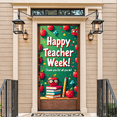 thumbnail image 6 of Colorful Decorative Happy Teacher Week Banner with Apple Element Background Backdrop for Classroom Celebrations Teacher Appreciation Events School Parties Photo Backdrops, 6 of 7