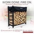 thumbnail image 2 of Woodhaven Firewood Log Rack, 2 of 4