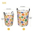 thumbnail image 2 of Lsque Groovy Daisy Flowers pattern Laundry Hamper Basket, Tall Woven Rope Hamper Basket for Clothes, Lightweight Storage Basket, Collapsible Waterproof-Small, 2 of 8