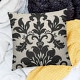 thumbnail image 2 of BANET Throw Pillow Covers Black Floral Pattern Design Short Plush Pillowcase Home Decor Cushion Case for Couch Sofa Bed , Super Soft &amp; Comfortable 20x20in, 2 of 5