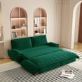 thumbnail image 3 of Pull-Out 3-in-1 Multi-Functional Sofa Bed, Green, 3 of 9
