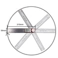 thumbnail image 3 of 0~200mm LCD Digital Ruler, Stainless Steel Multifunctional Measuring Ruler, 360° Measurement, Reverse Measurement, Length and Angle 2-in-1 Ruler, Suitable for Woodworking Construction Drawings, 3 of 8