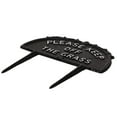 thumbnail image 5 of Decorative Please Keep Off The Grass Post, Outdoor Warning Ground Cast Iron Stake, Black, 5 of 7