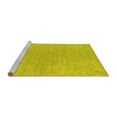 thumbnail image 2 of Ahgly Company Machine Washable Indoor Rectangle Abstract Yellow Contemporary Area Rugs, 2' x 3', 2 of 4
