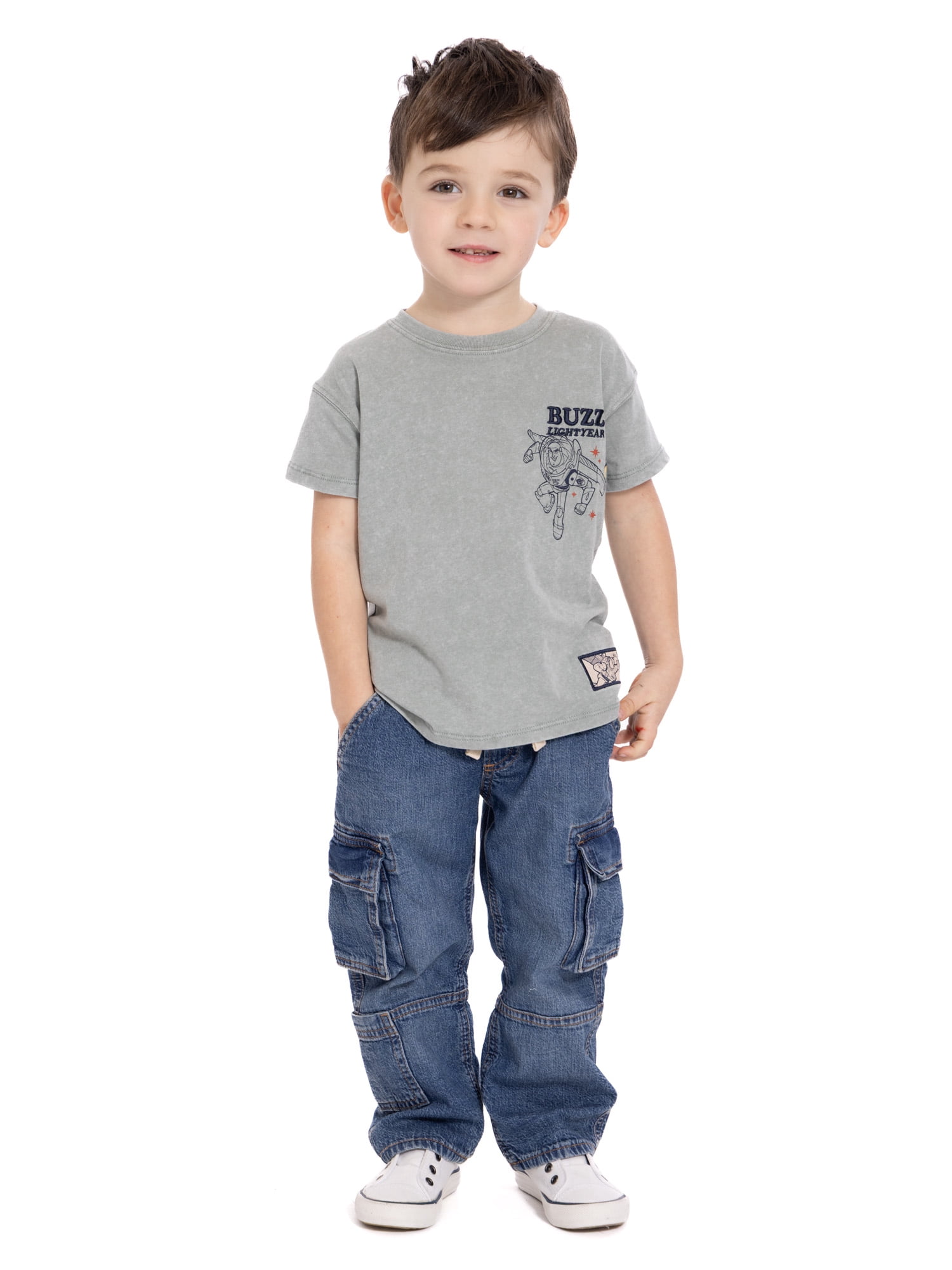 Toy Story Toddler Graphic Crewneck Tee with Short Sleeves, Sizes 12M-5T
